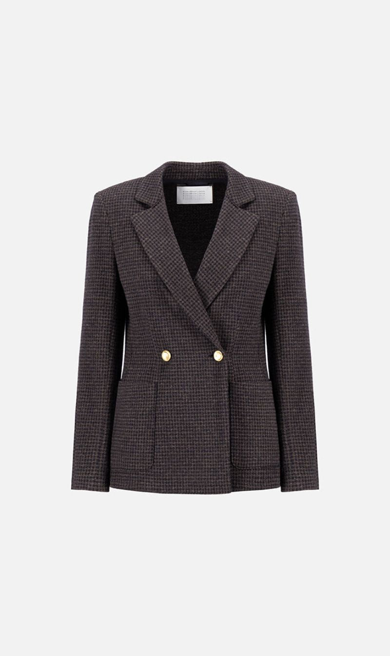 ジャケット Harris Wharf London DOUBLE BREASTED BLAZER (AK3502 MRARA08) Harris Wharf London Double Breasted Blazer, $313 | farfetch