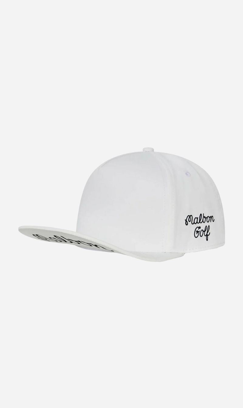Malbon | X Jesper Parnevik 5 Panel Hat - White