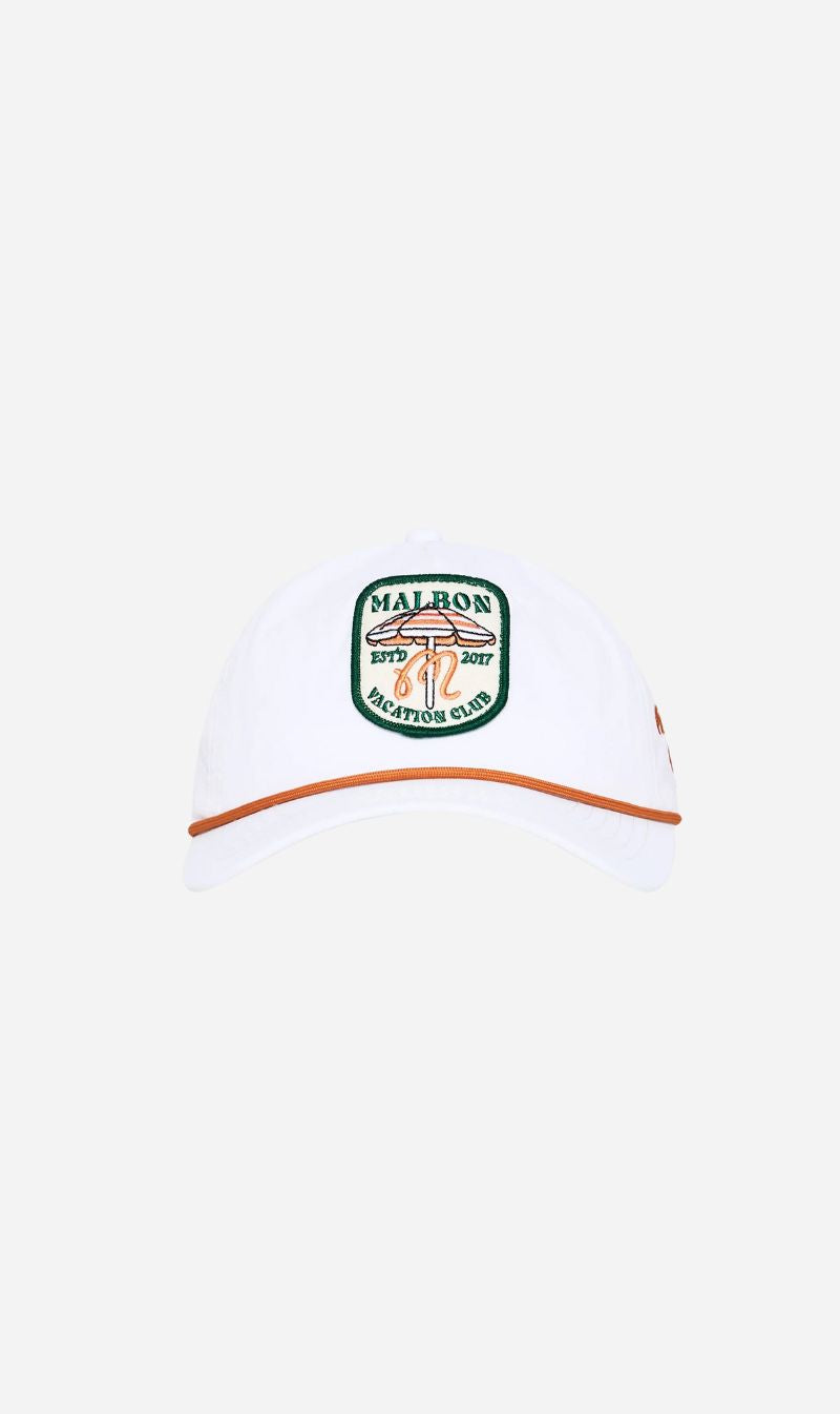 Malbon | Vacation Club Nylon Rope Hat - White