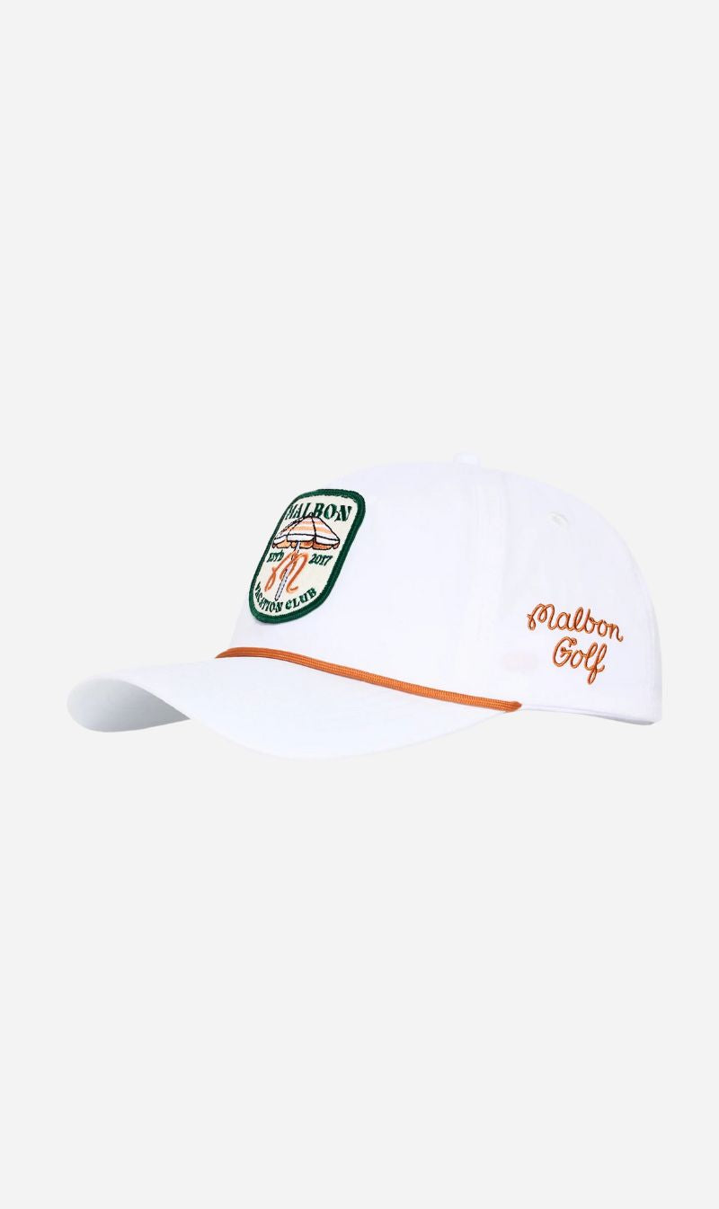 Malbon | Vacation Club Nylon Rope Hat - White