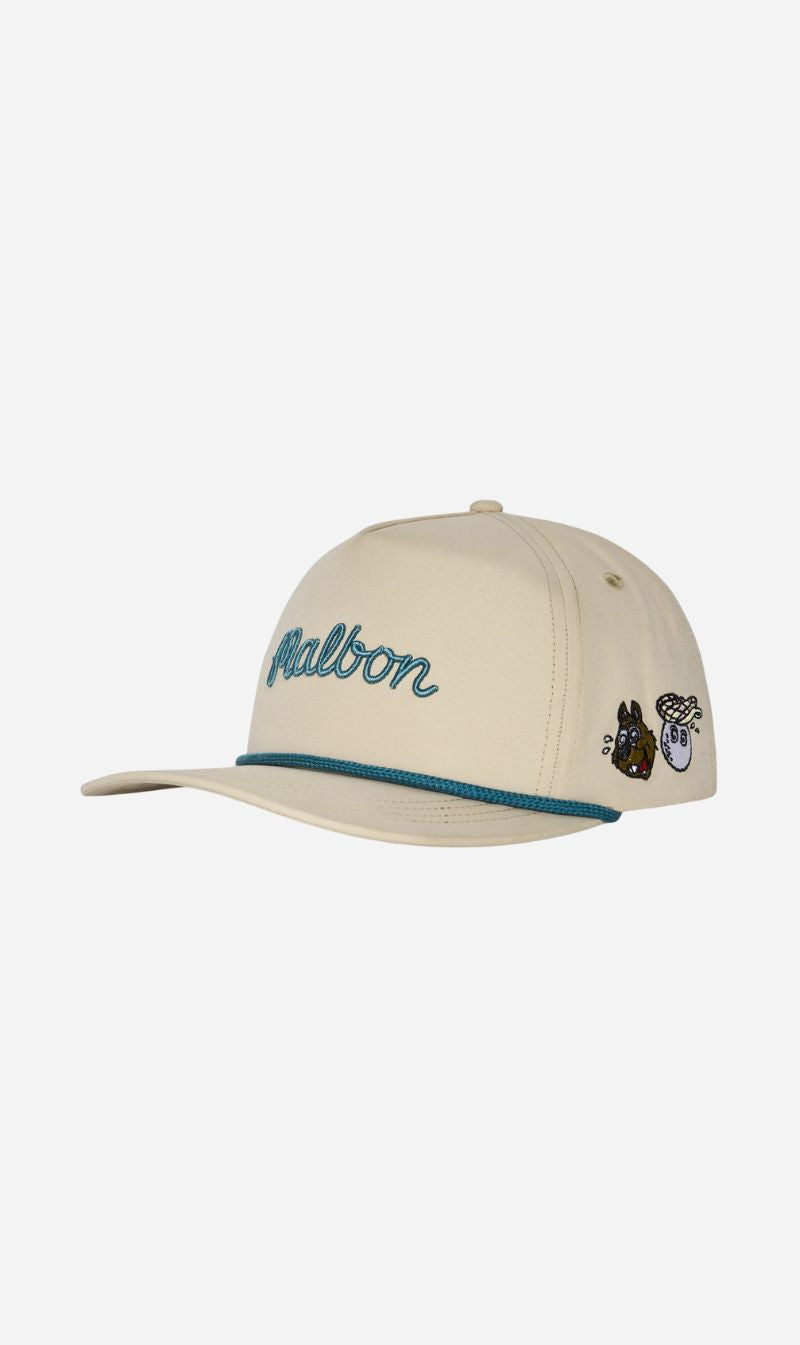 Malbon | Two Man Scramble Nylon Rope Hat - Light Khaki