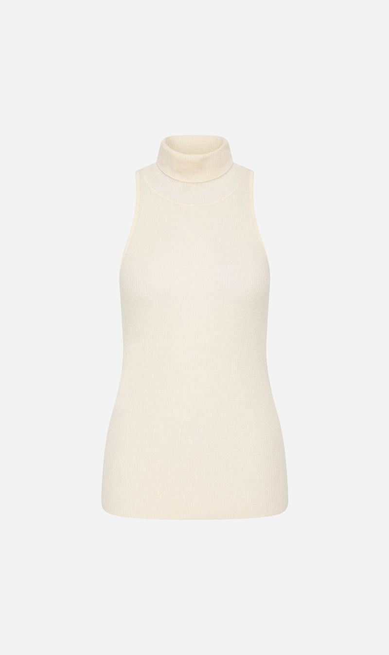St Agni | Cashmere Blend Top - Chalk