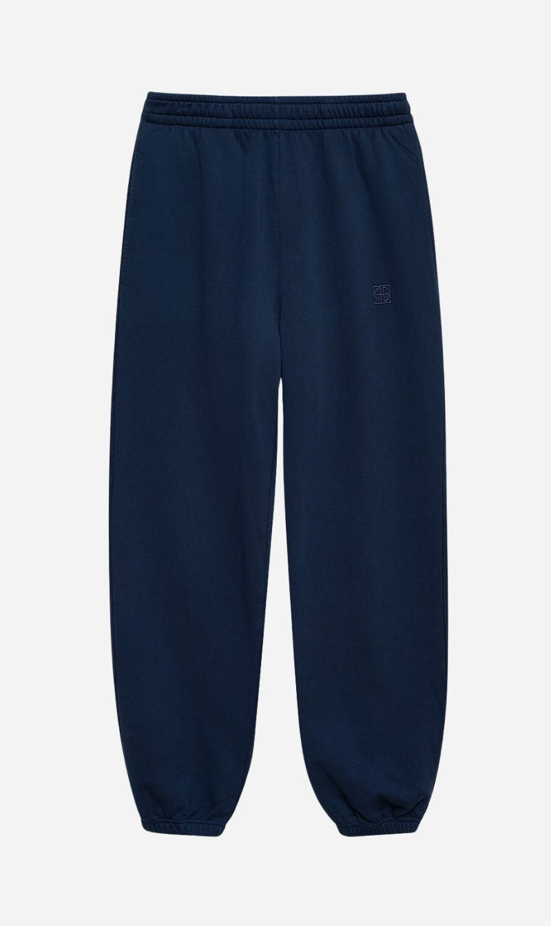 Anine Bing | Karter Jogger Framed Monogram - Washed Navy