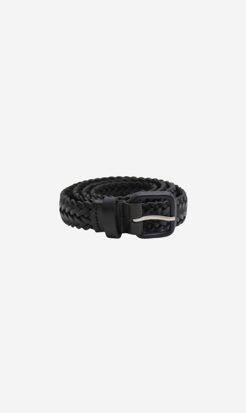 La Tribe | Thin Woven Belt - Black
