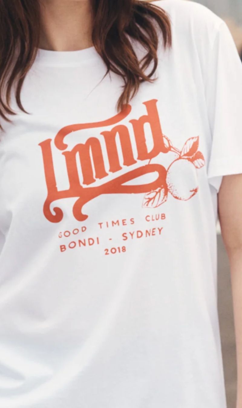 LMND | Good Times T.Shirt - White/Grenadine