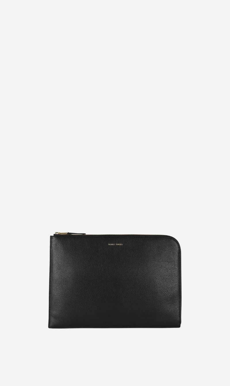Deadly Ponies | Laptop Sleeve 13" - Black/Brass