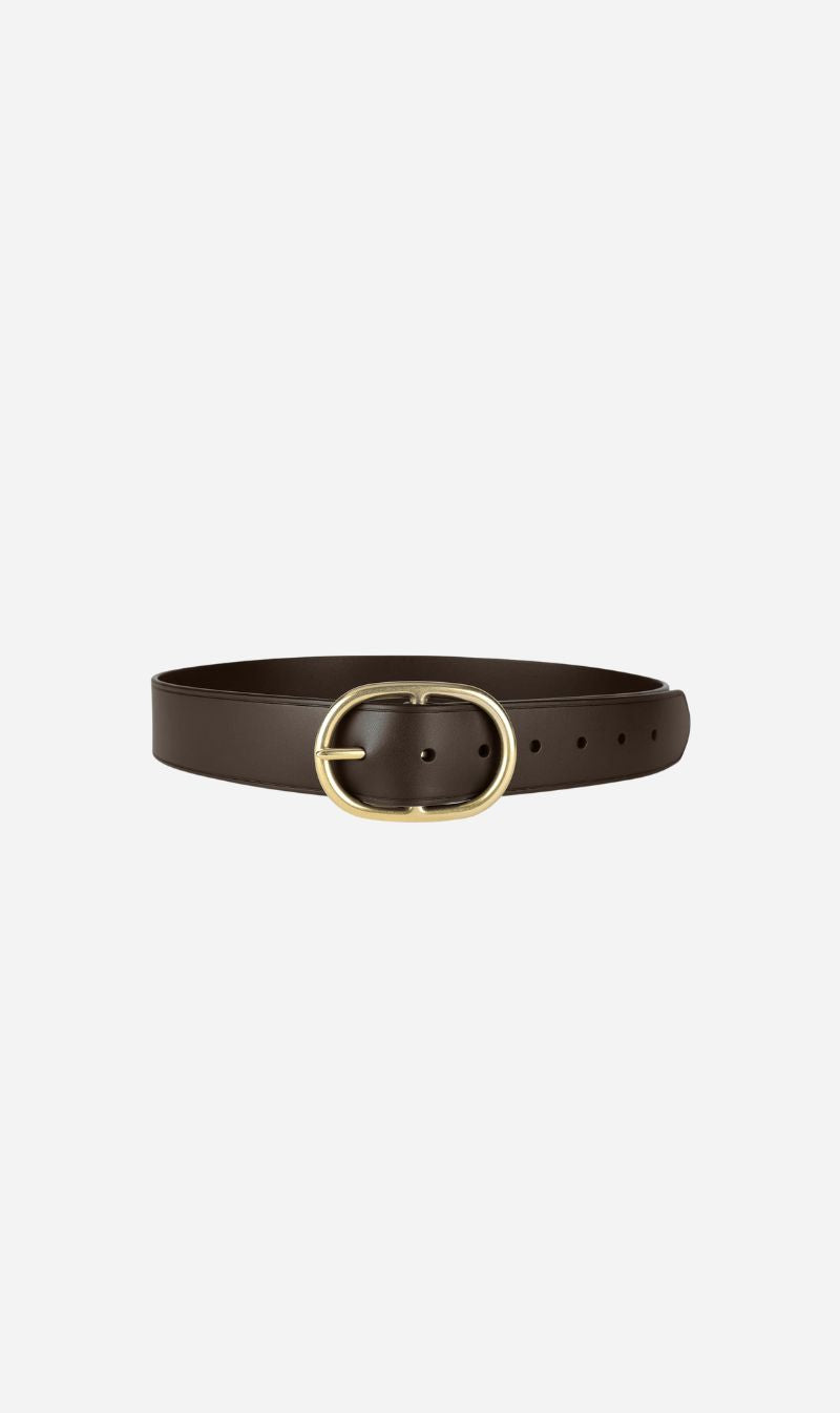 Deadly Ponies | Wide Belt Oval Buckle - Mud/Brass