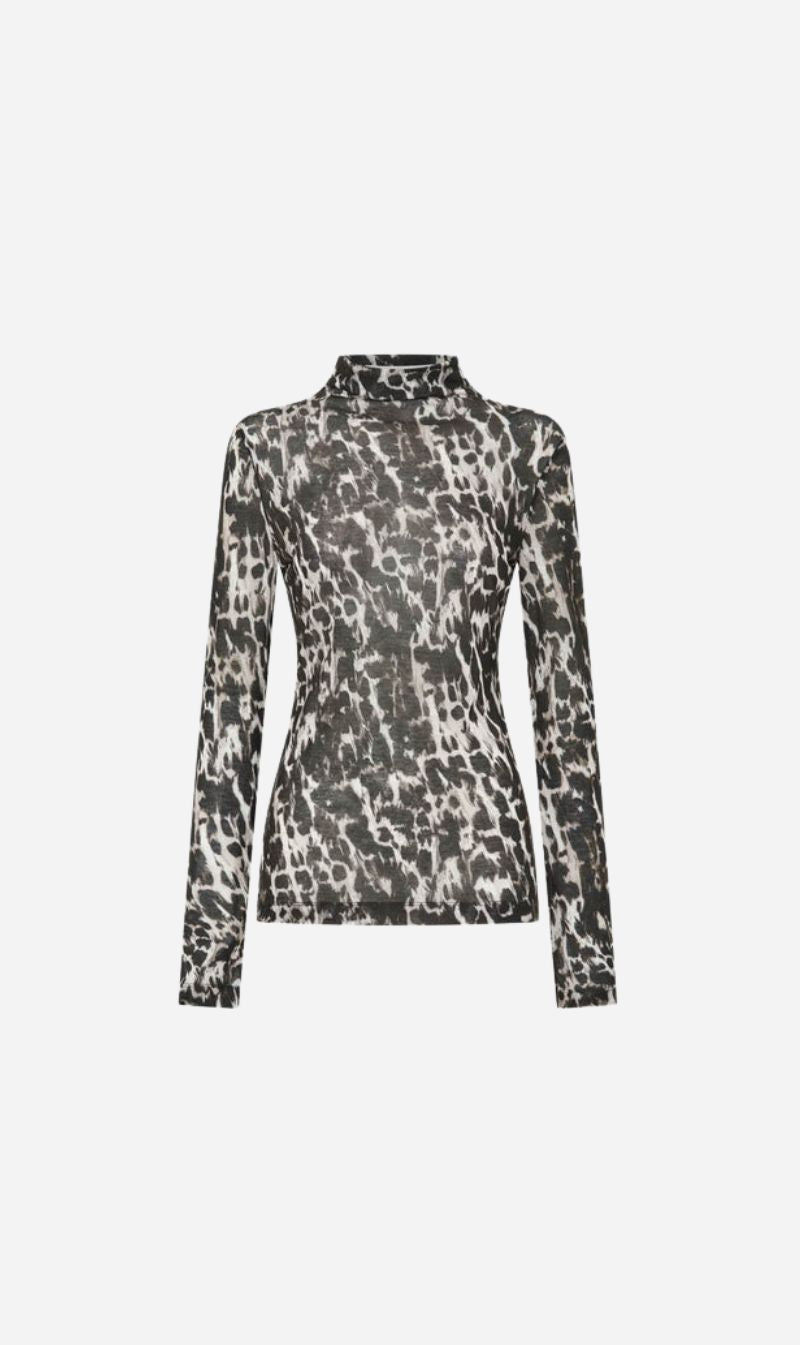 Camilla and Marc | Plumage Long Sleeve Top - Choc Plumage