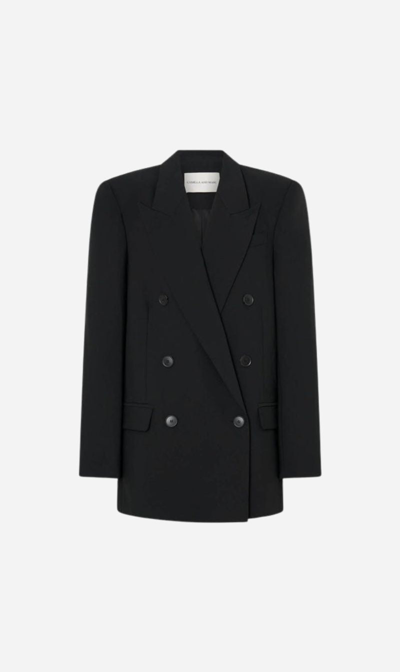 Camilla and Marc | Mackinley Double Breastd Blazer - Black