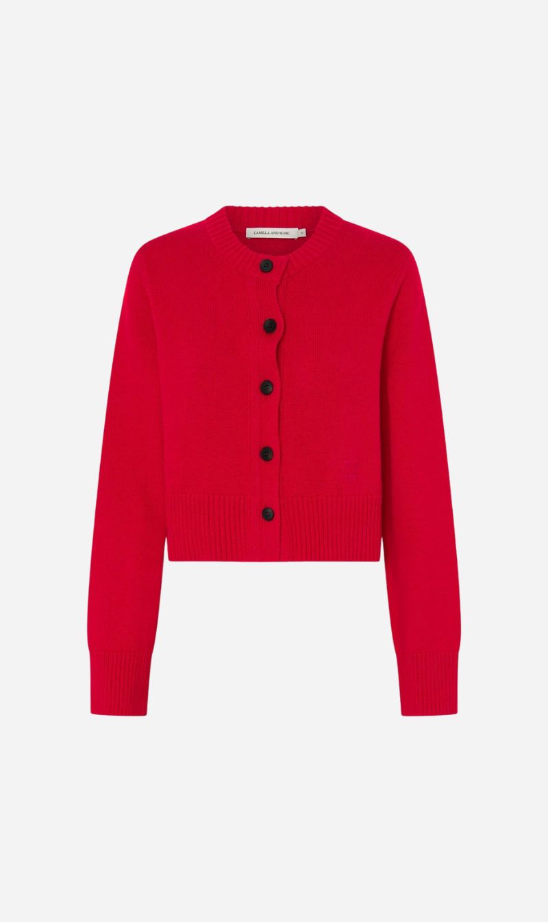 Camilla and Marc | Tori Knit Cardigan - Scarlet