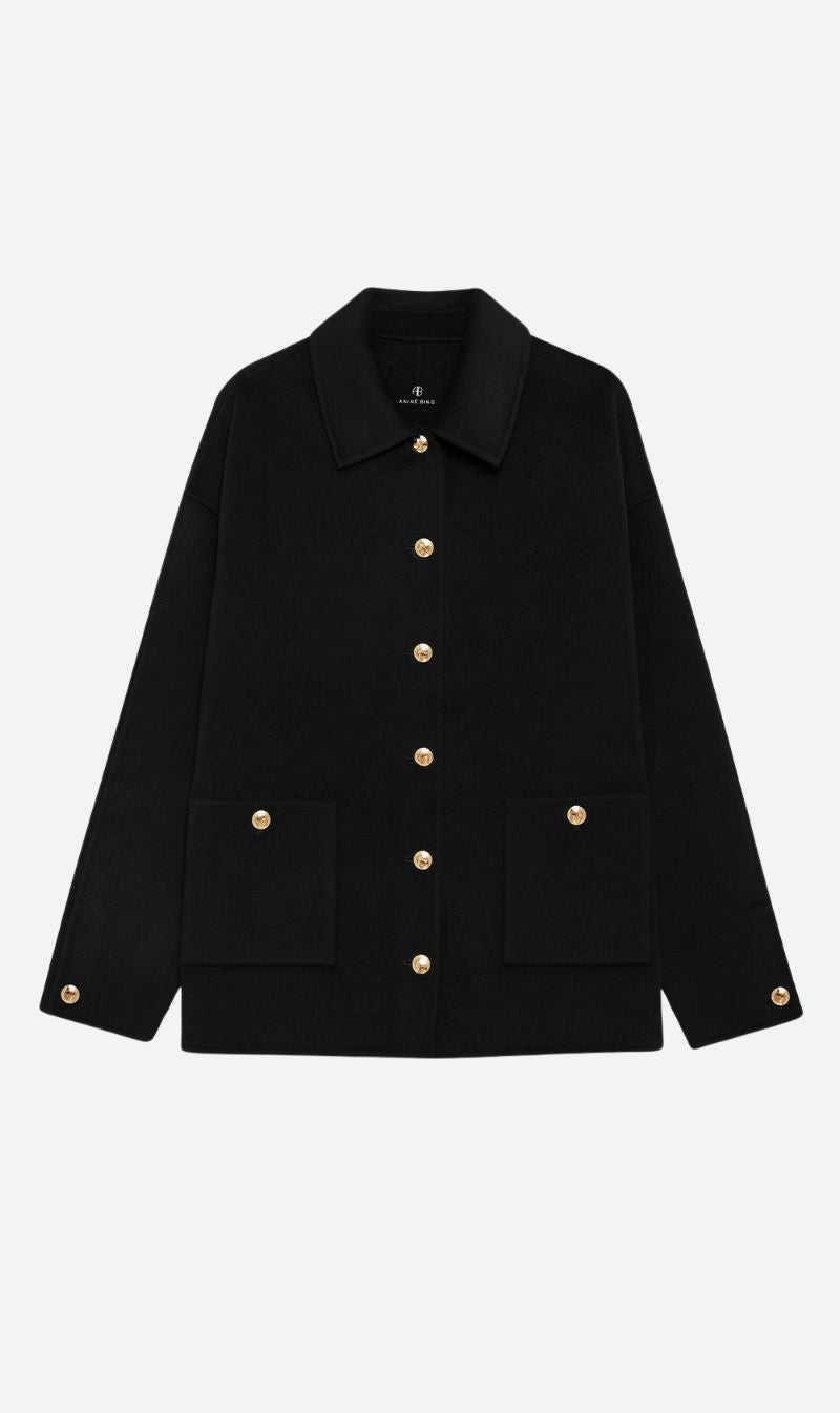 Anine Bing | Luca Jacket - Black Cashmere Blend