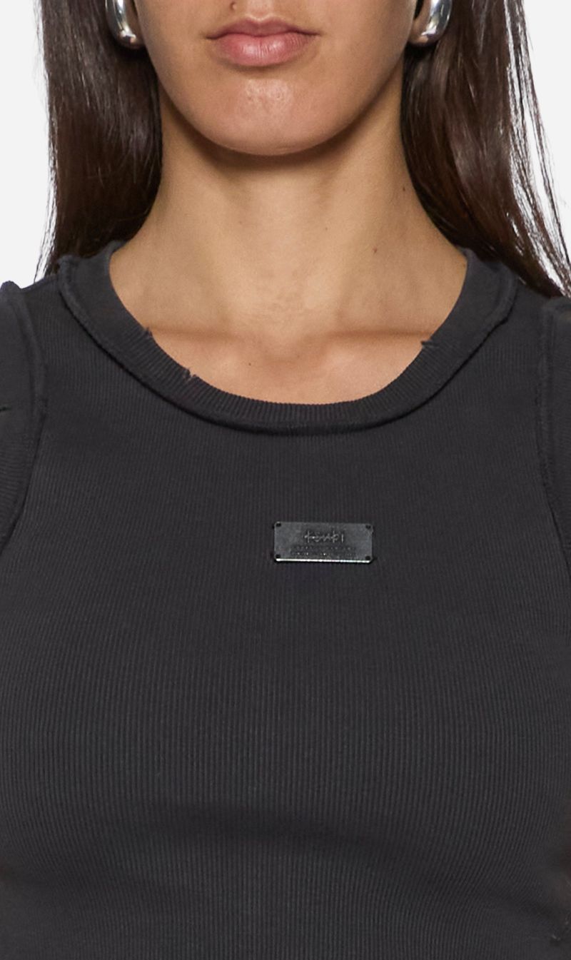 Ksubi | Badge Origin Tank - Washed Black