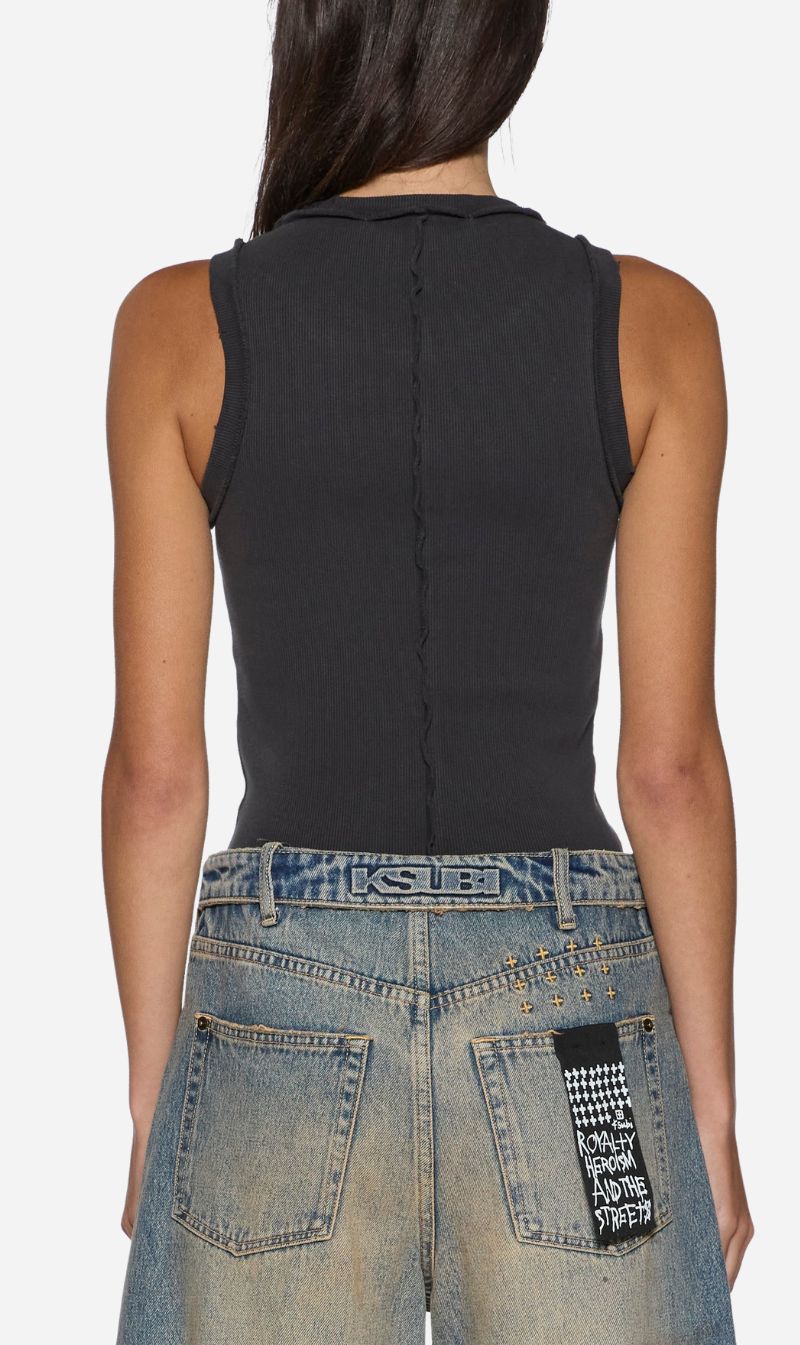 Ksubi | Badge Origin Tank - Washed Black