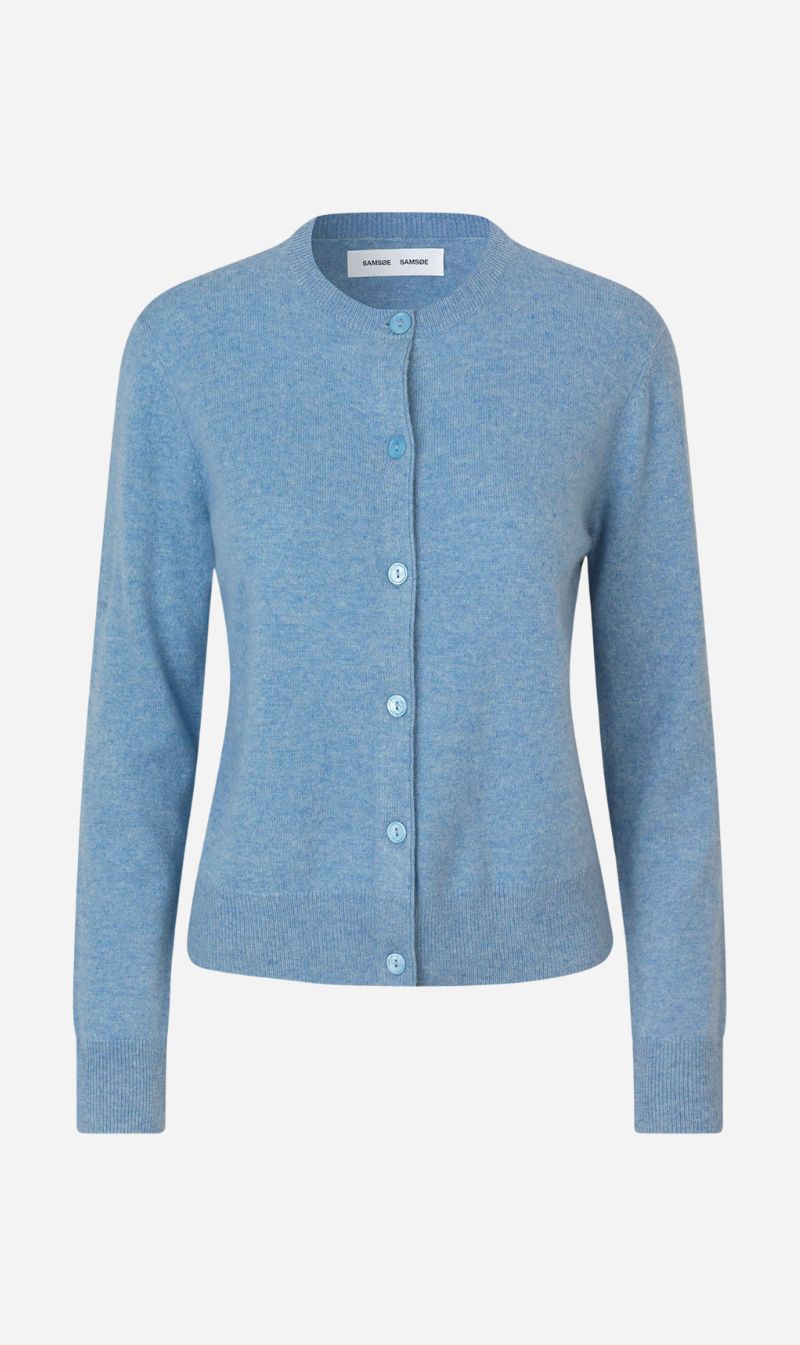 Samsoe Samsoe | Saboston Cardigan - Blue Denim Mel.
