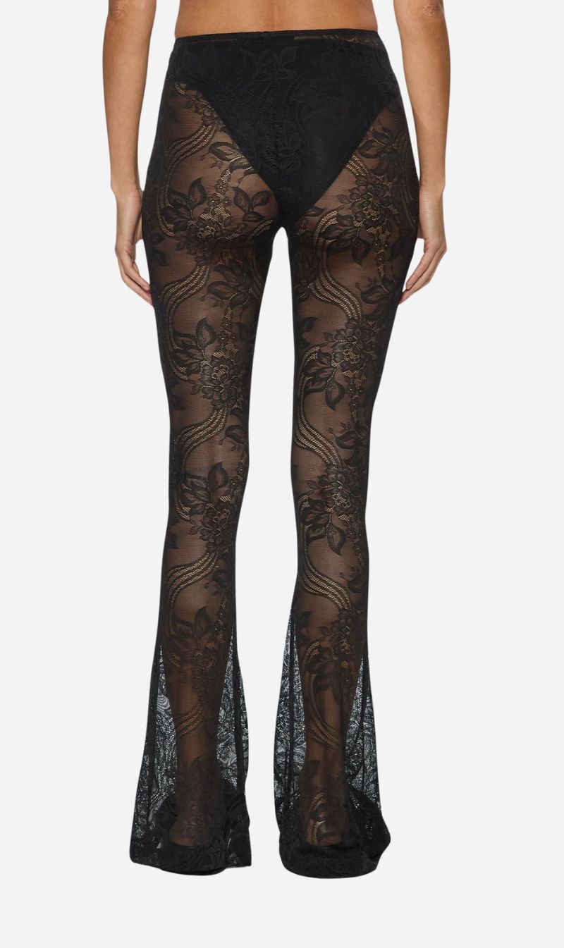 Ksubi | Flare Pant - Black Lace