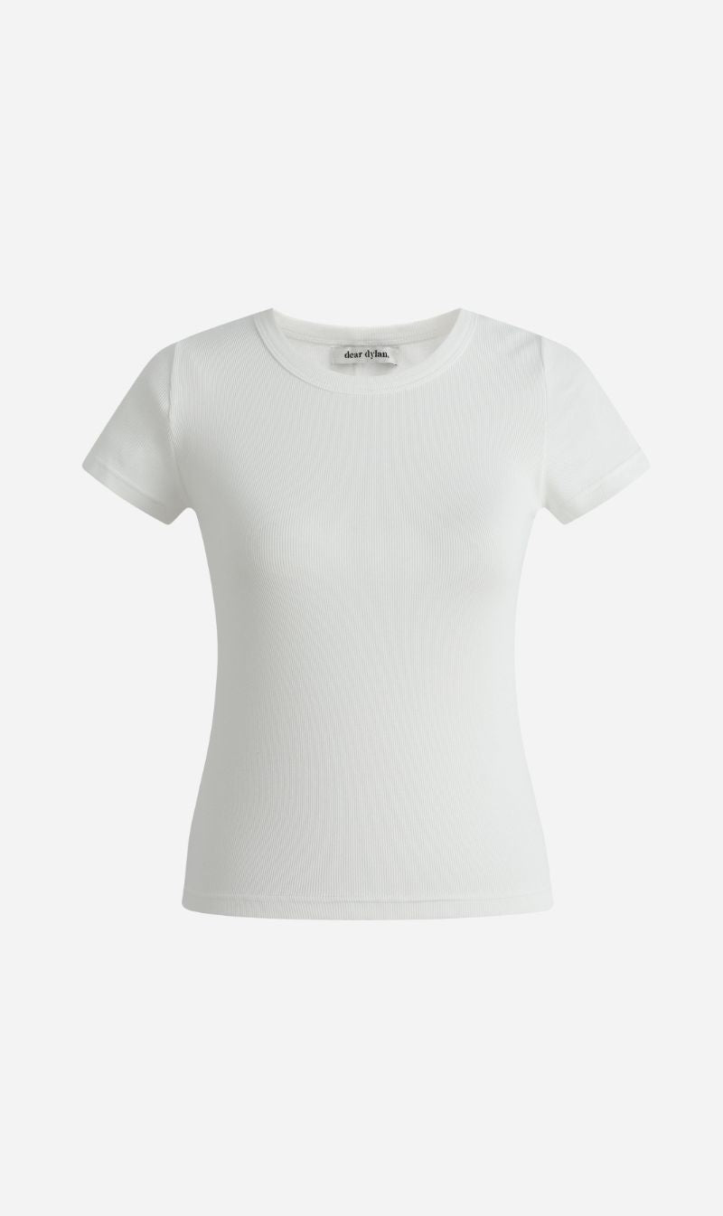 Dear Dylan | Baby Tee - Blanc