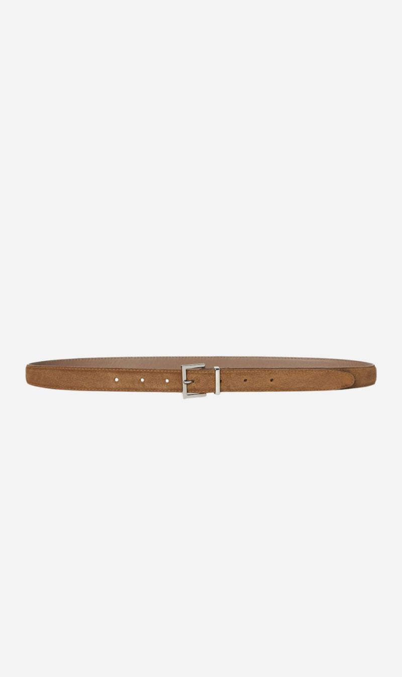Frame Denim | The Suede Square Buckle Belt - Date