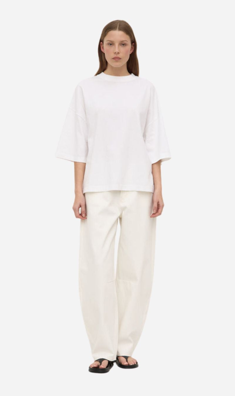 Assembly Label | Max Cotton Oversized Tee - White