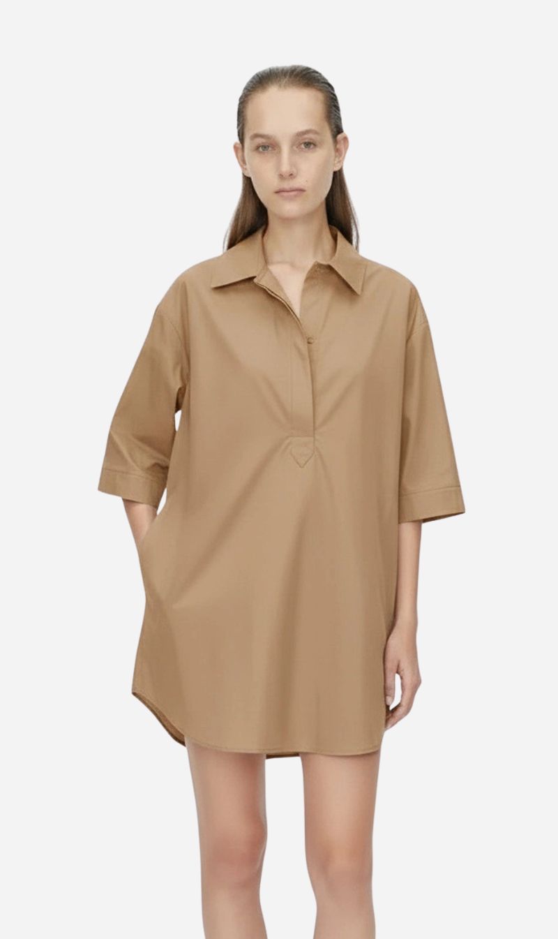 Camilla and Marc | Cumulus Shirt Dress - Taupe
