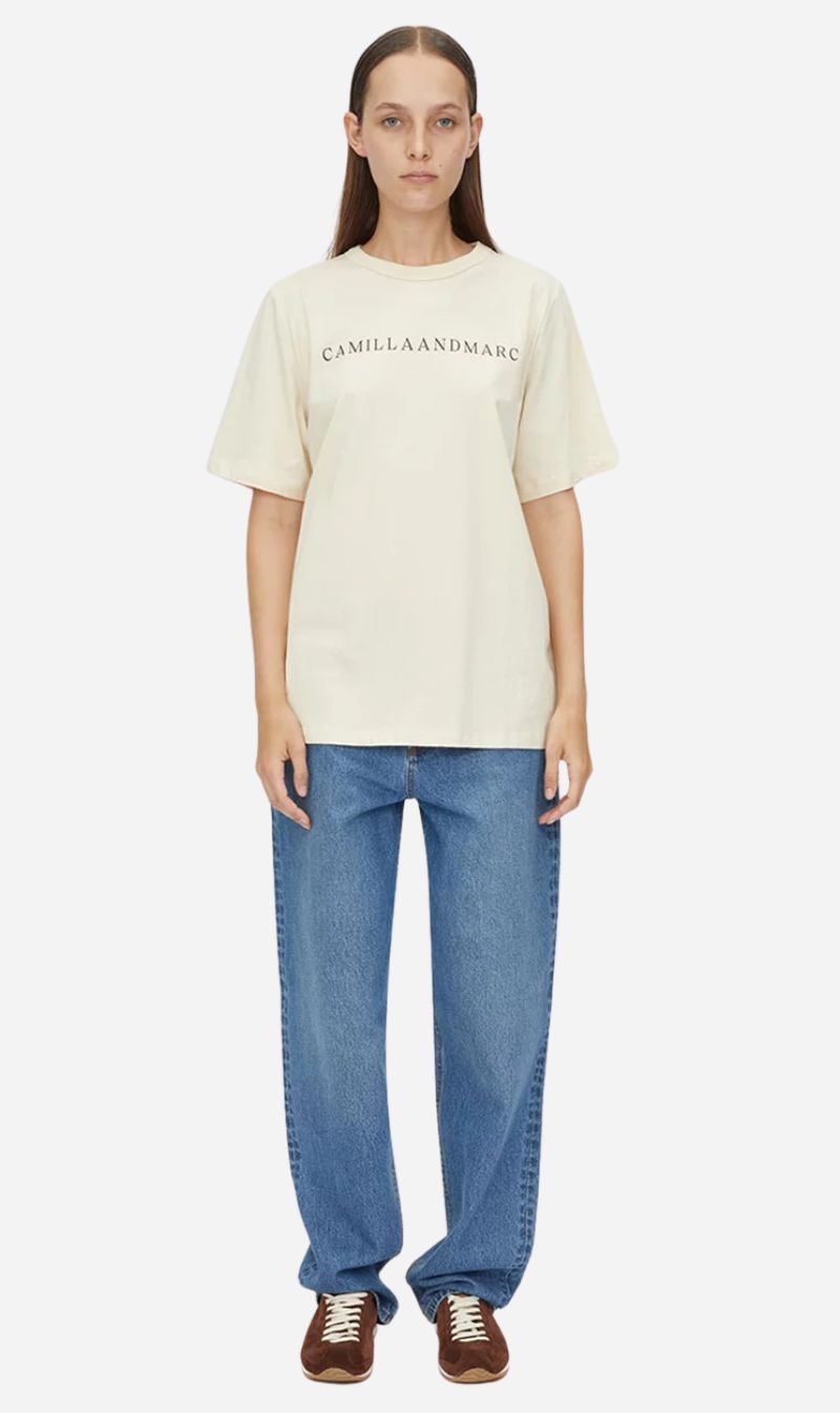 Camilla and Marc | Capella Logo Tee - Bone