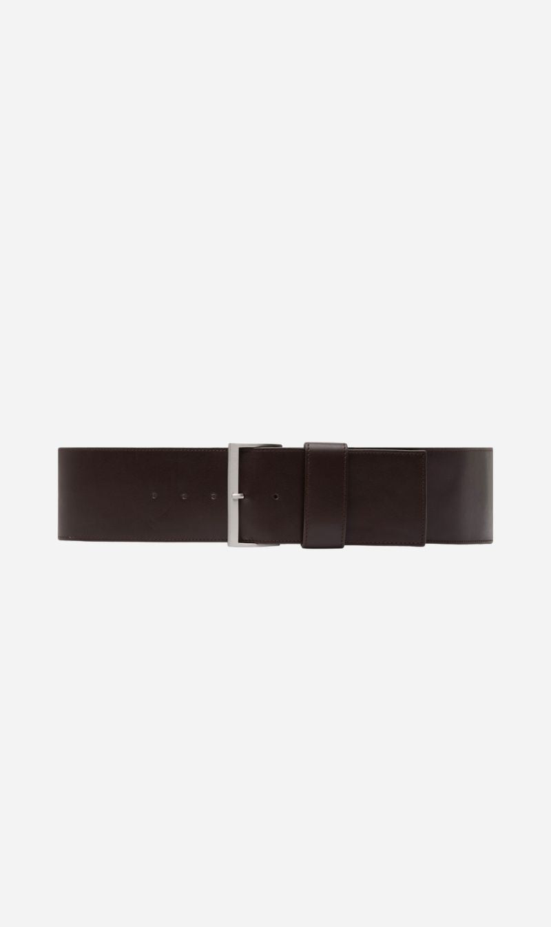 St Agni | Wide Classic Belt - Coffee
