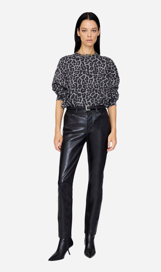 Anine Bing | Miles Sweatshirt - Grey Leopard