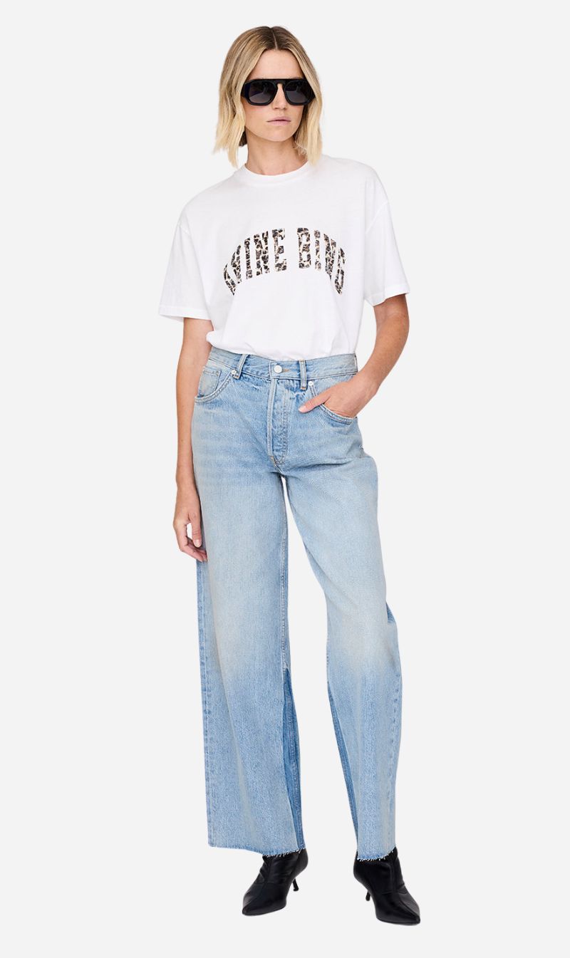 Anine Bing | Walker Tee AB Leopard - Ivory