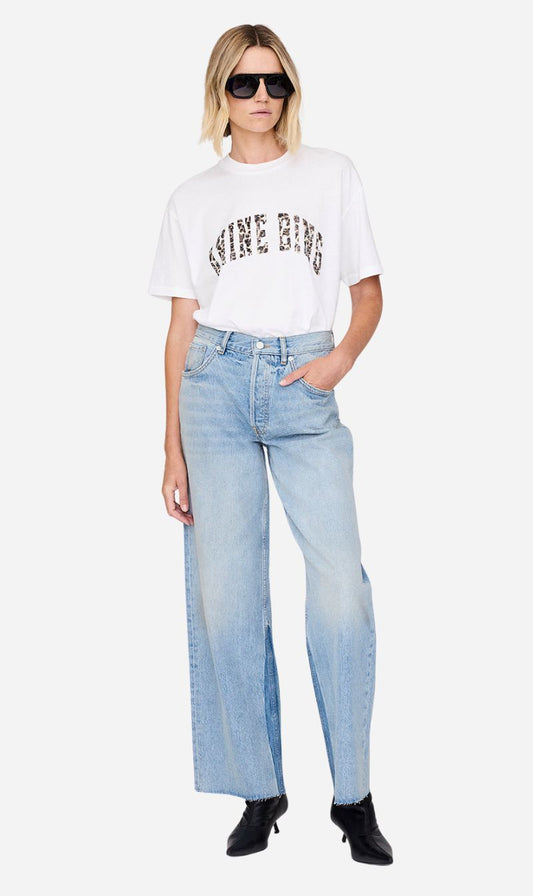 Anine Bing | Walker Tee AB Leopard - Ivory