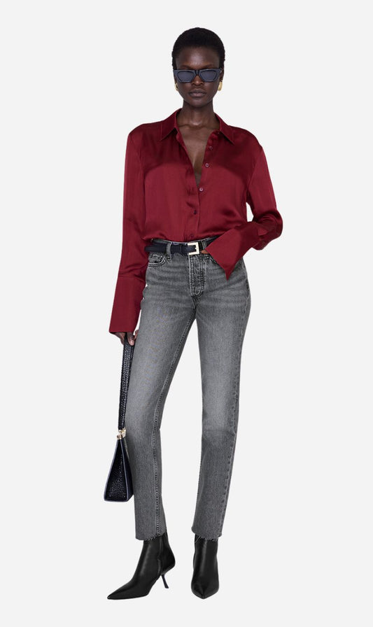 Anine Bing | Amanda Shirt - Cabernet