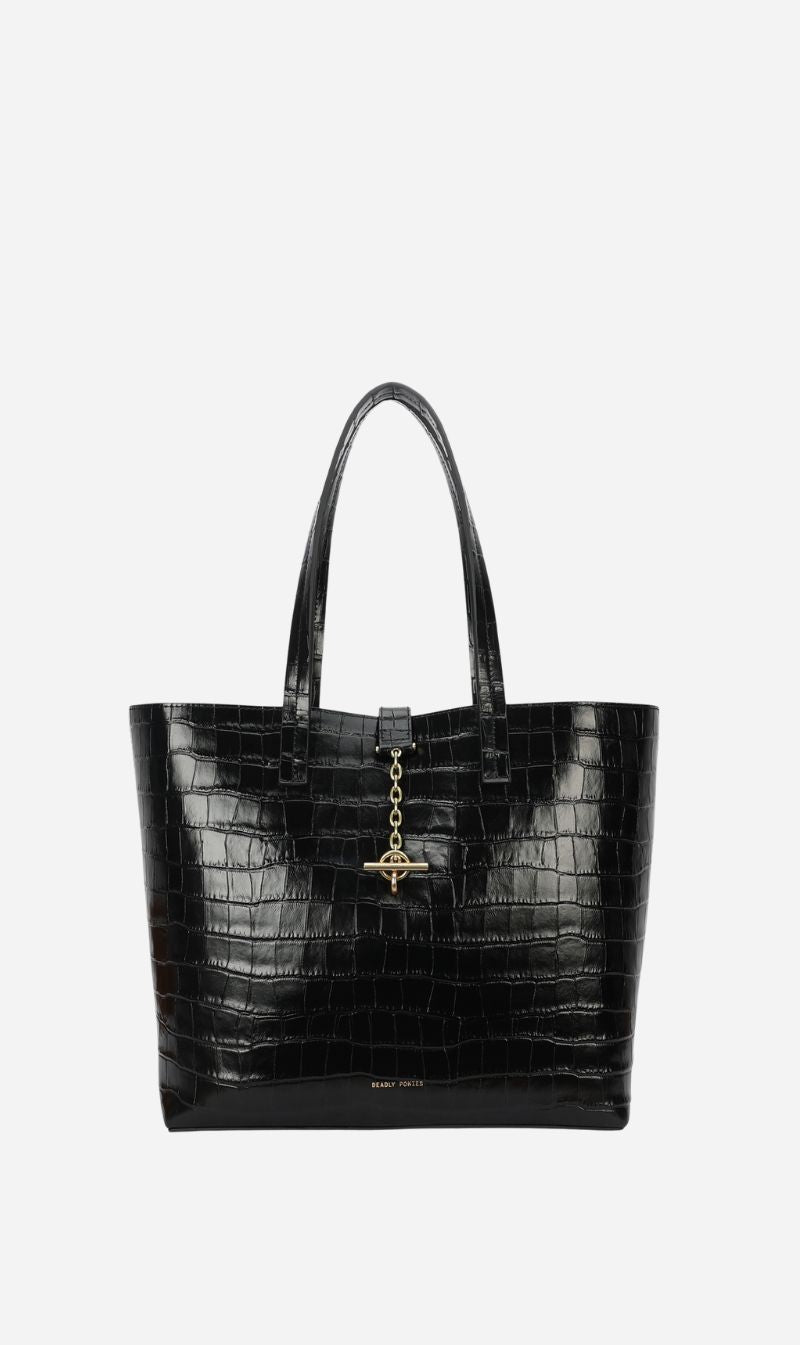 Deadly Ponies | Mr Porter Tote - Black Croc