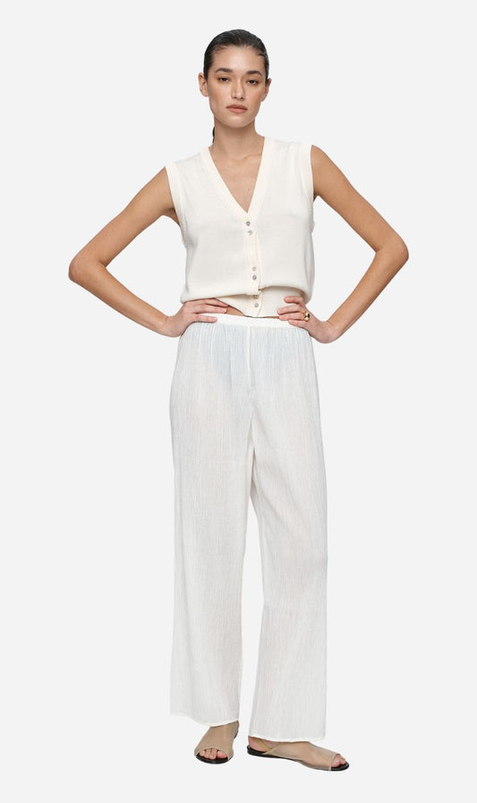 Marle | Renee Pant - Ivory Crinkle