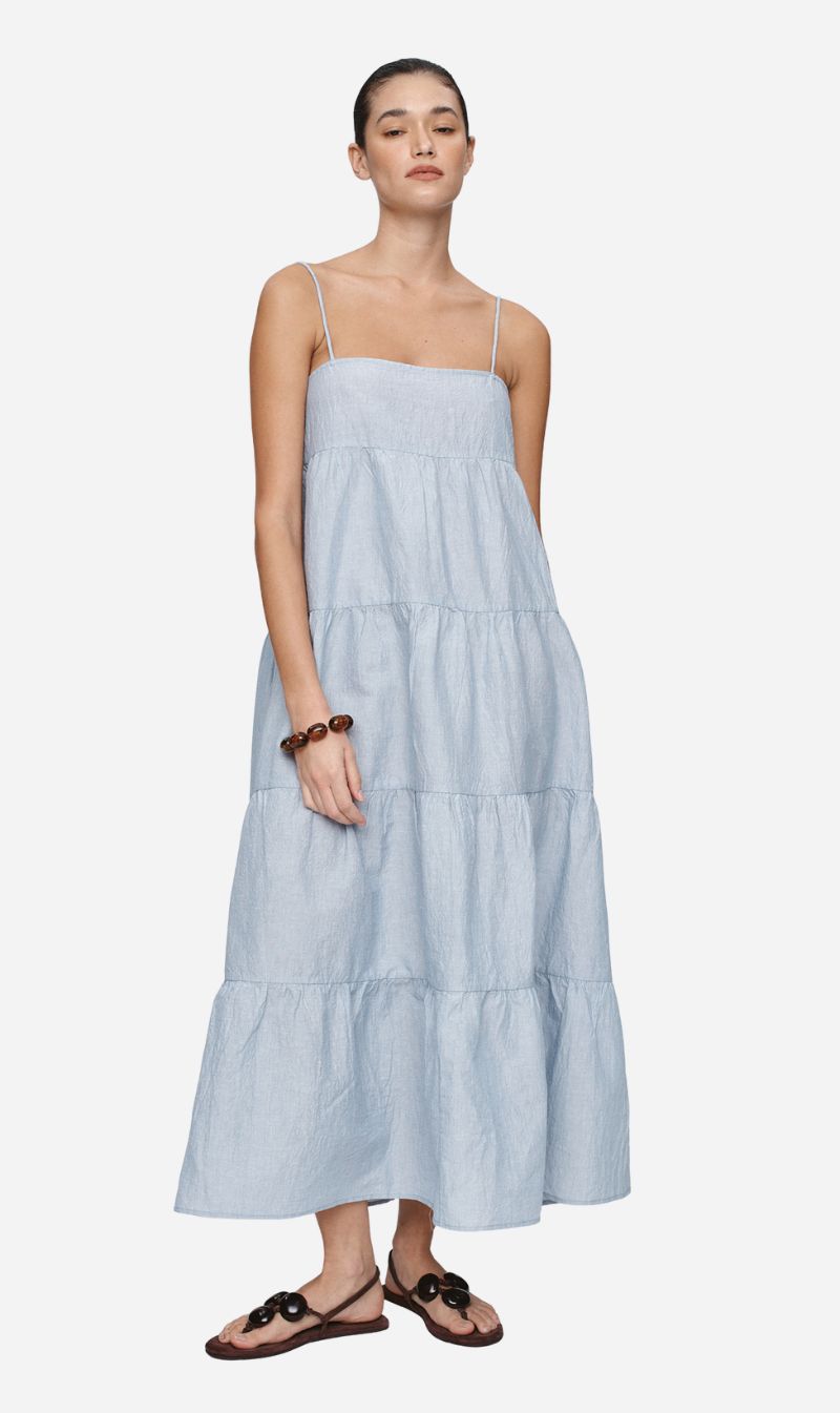 Marle | Ophelia Dress - Bleu Stripe