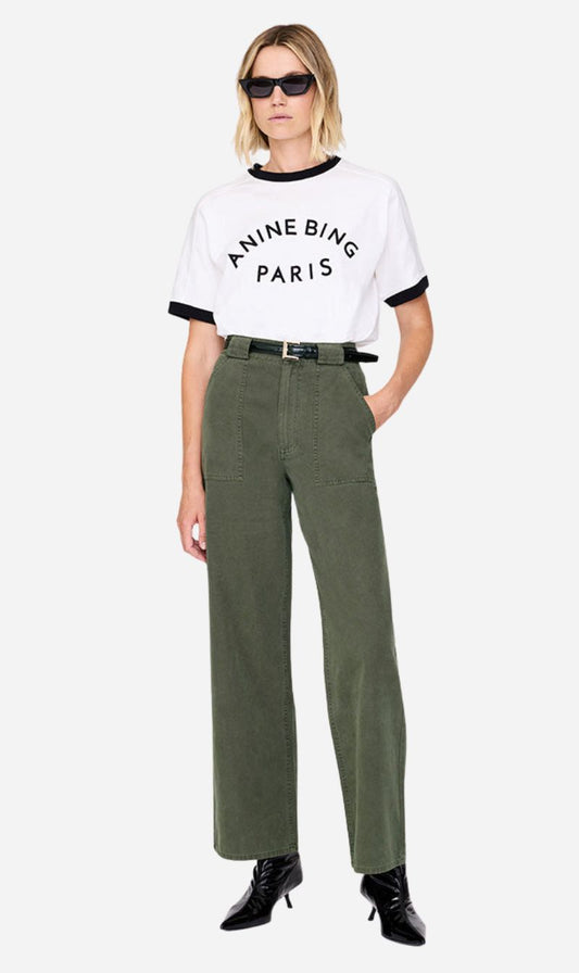 Anine Bing | Grayson Pant - Army Green