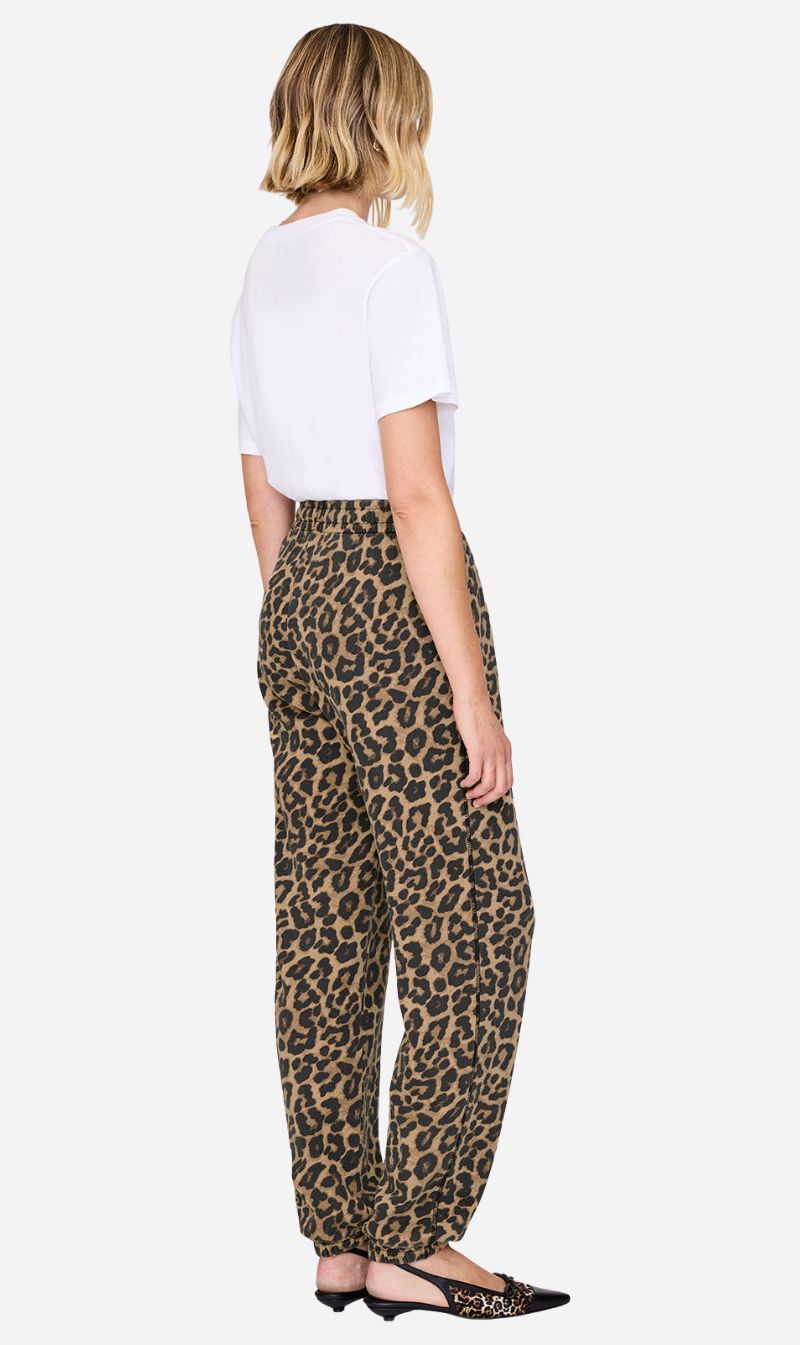 Anine Bing | Karter Jogger Framed Monogram - Leopard