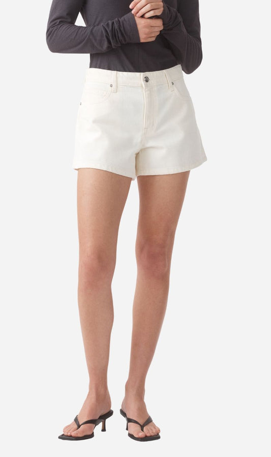 Outland Denim | Ebony High Flare Short - Bone