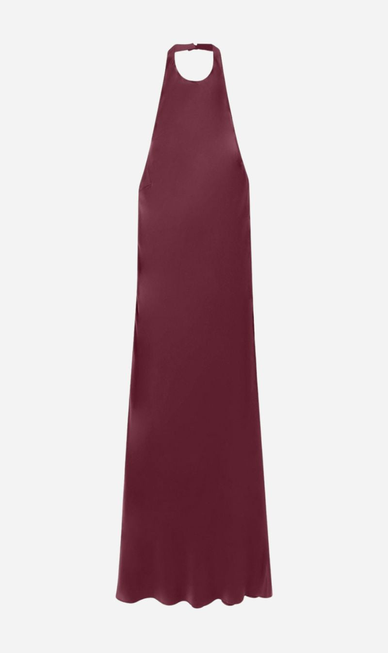 Silk Laundry | Long Halter Dress