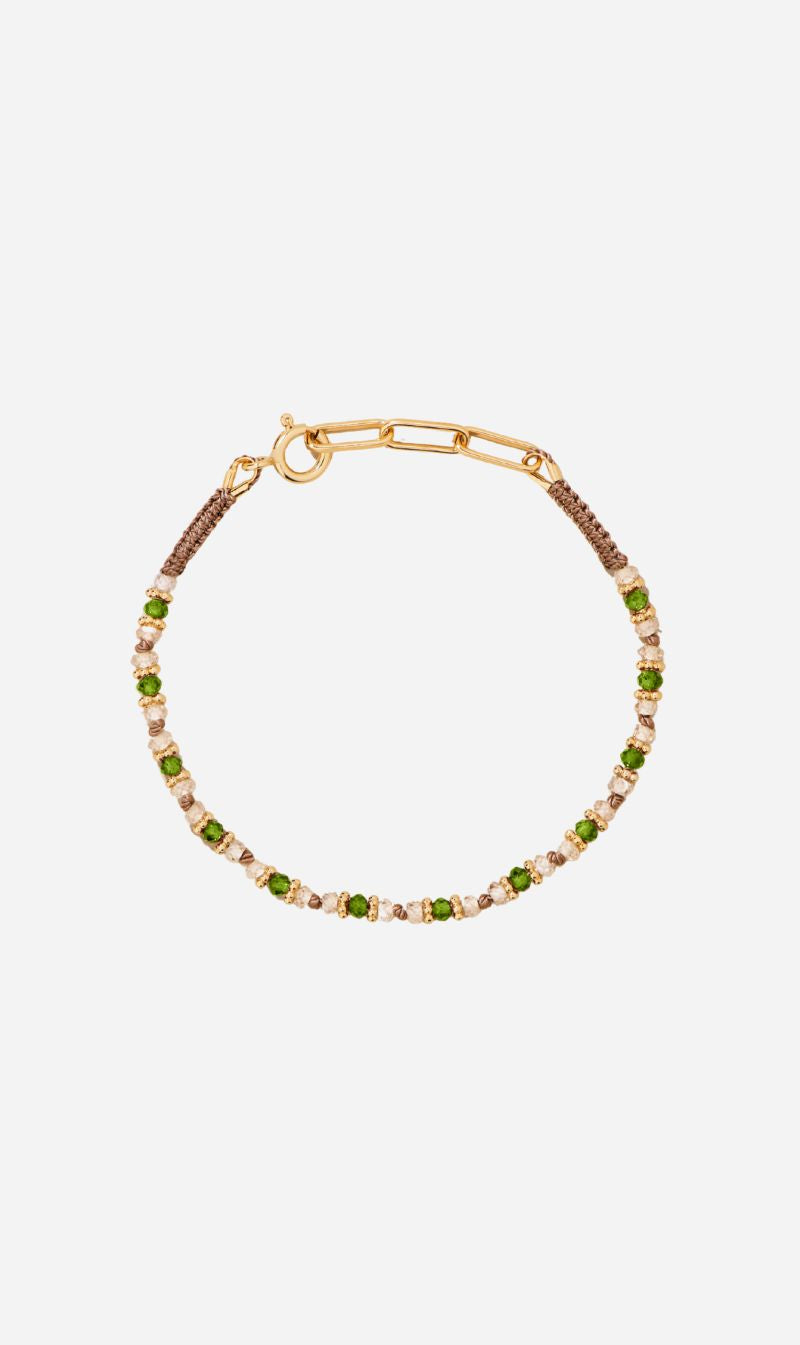 Tityaravy | Kravat Bracelet 029 - Natural Zircon Diopside