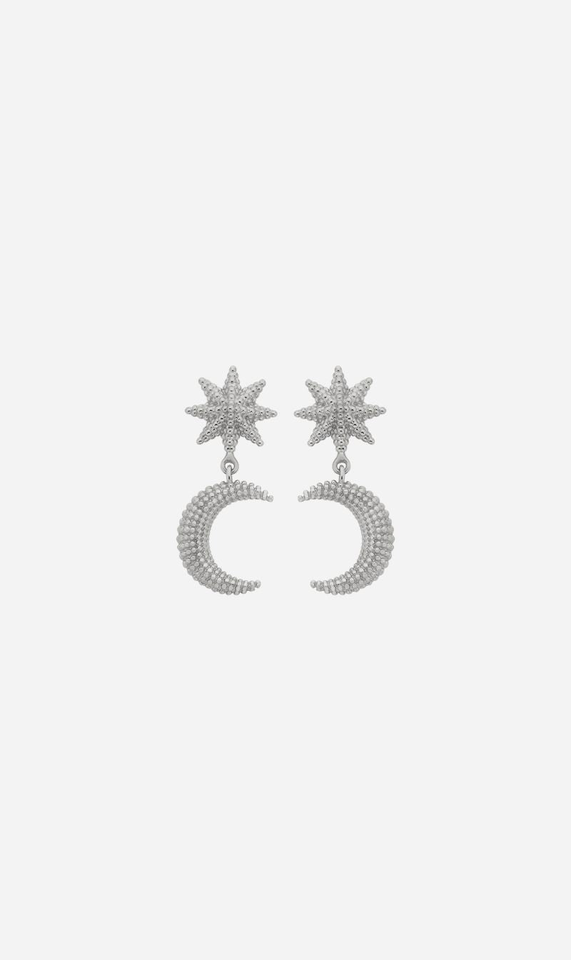 Zoe & Morgan | Moonlight Earrings - Silver