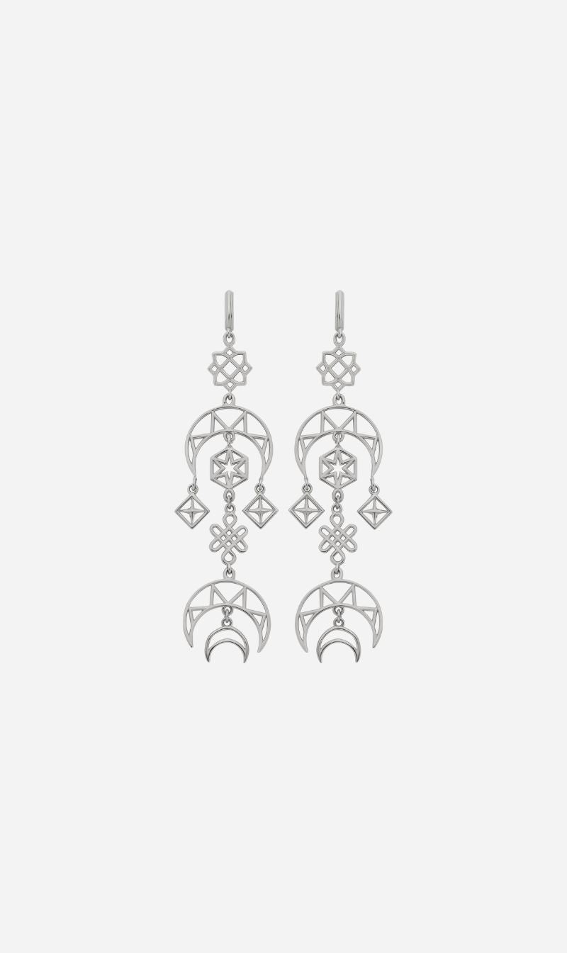 Zoe & Morgan | Enlightened Earrings - Silver