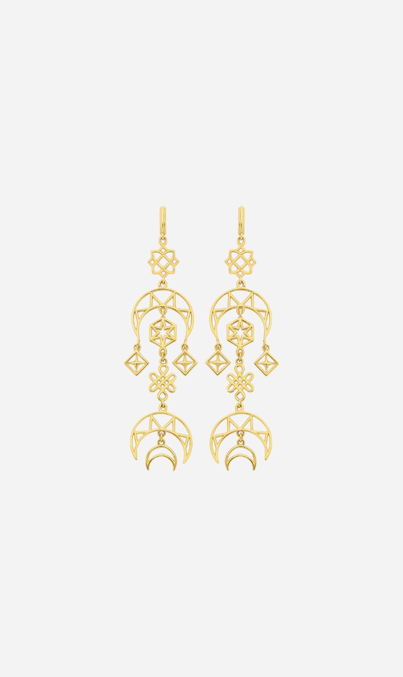 Zoe & Morgan | Enlightened Earrings - Gold