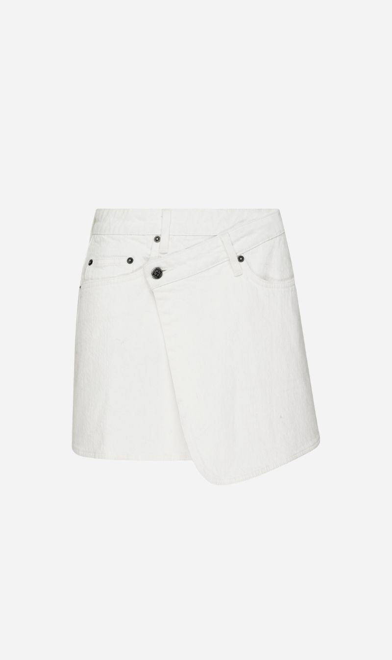Ksubi | Rap Skirt Curve - Ecru