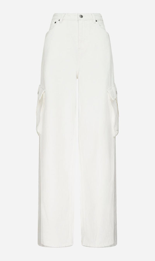 Ksubi | Baggy Jean Cargo - Ecru