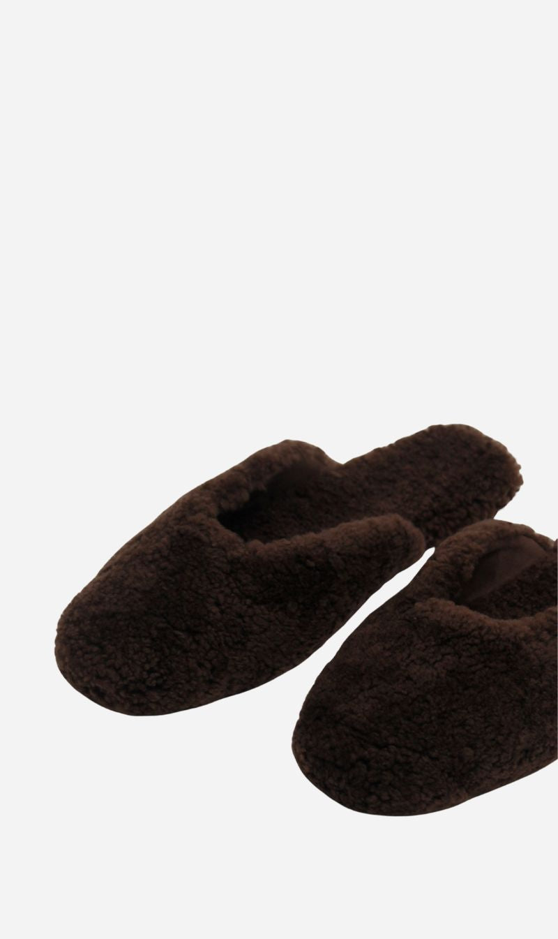 La Tribe | Shearling Slip On - Brown