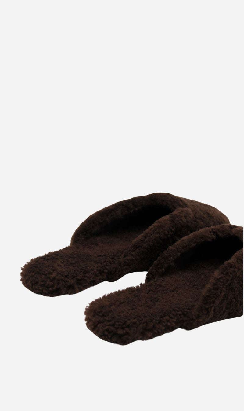 La Tribe | Shearling Slip On - Brown