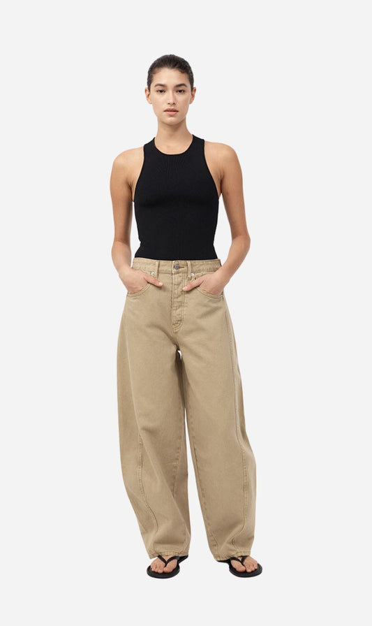St Agni | Mid Rise Balloon Jeans - Sahara