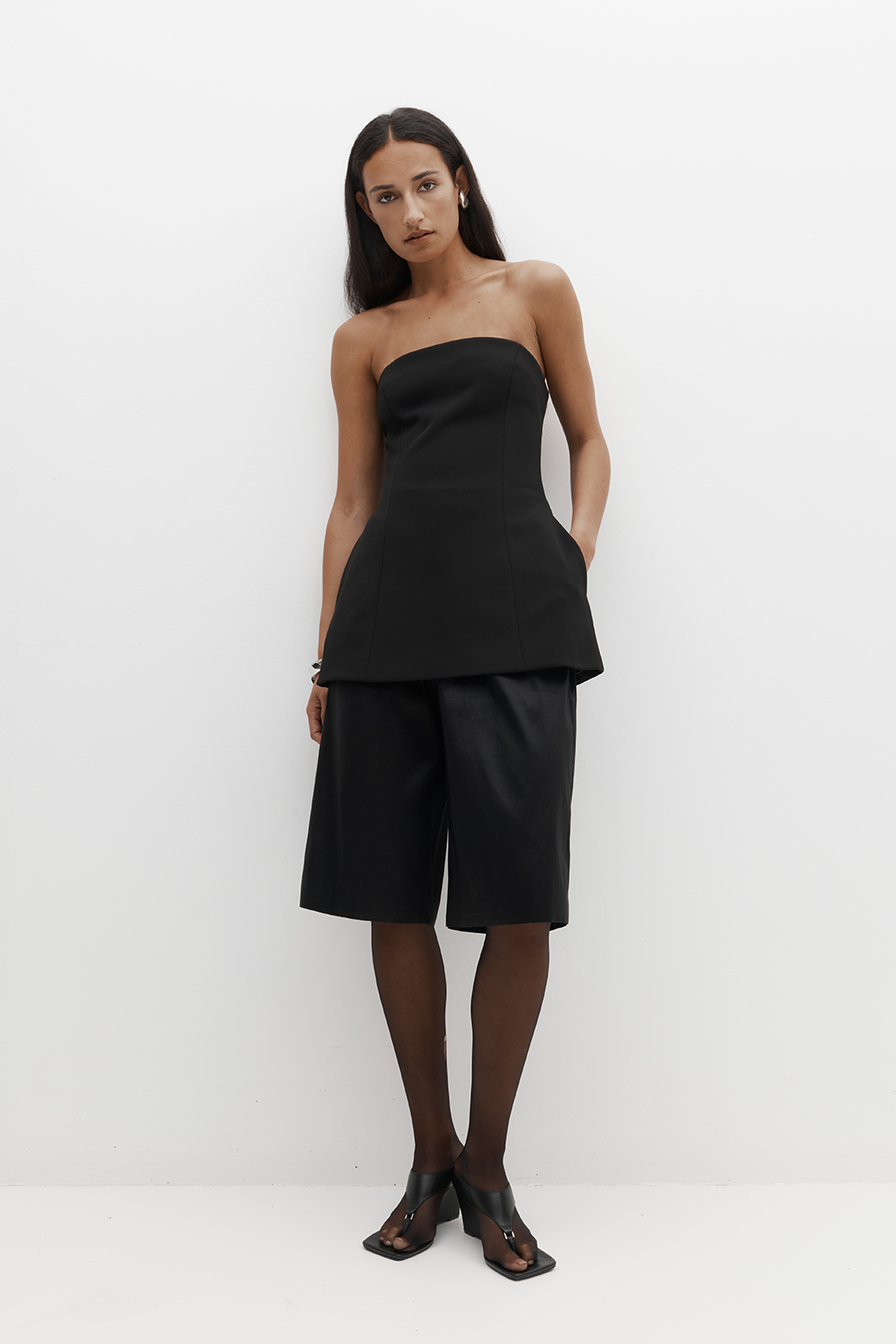 Rebe | Emma Strapless Top - Black