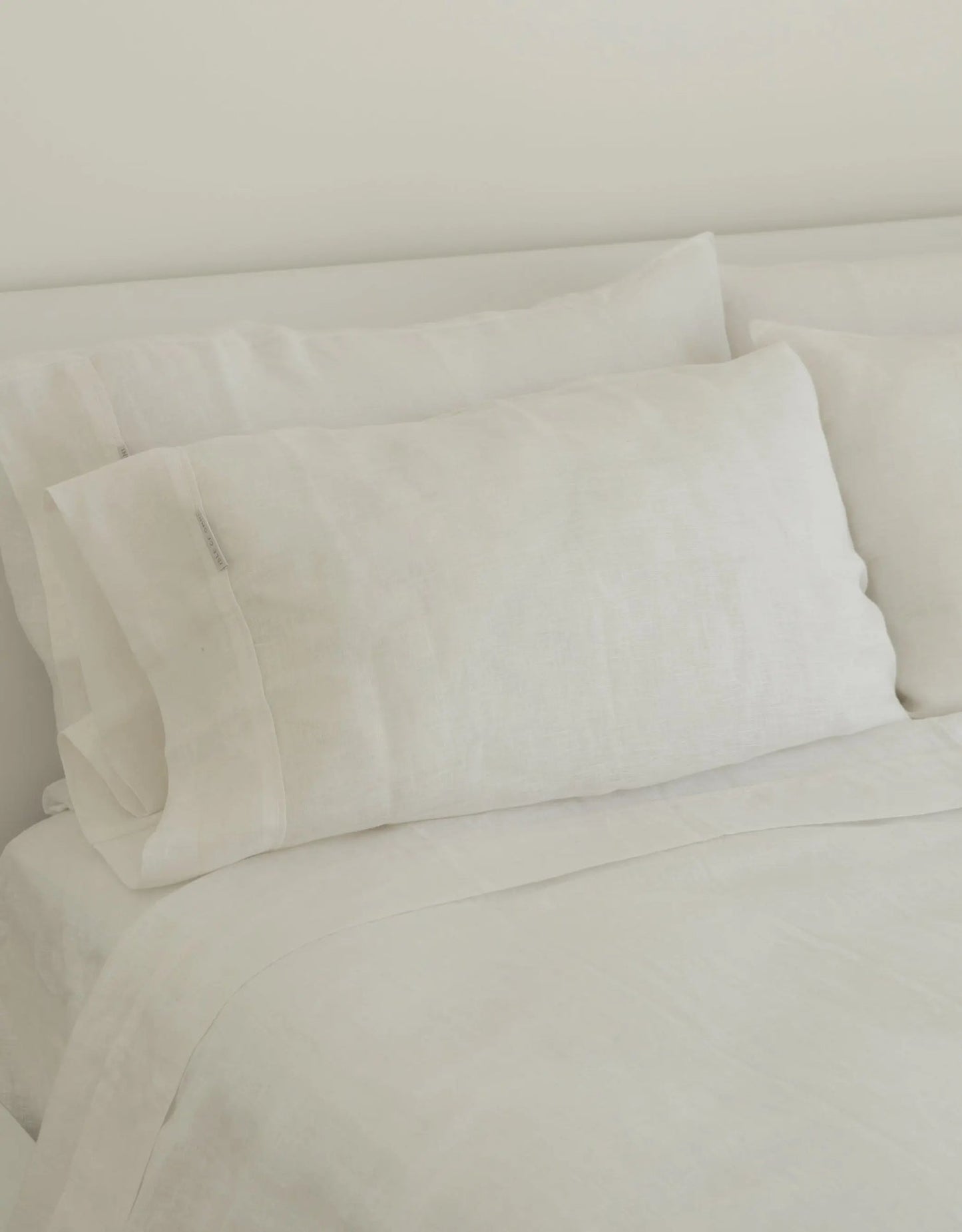Isle Of Omni | European Linen Pillowcases - White