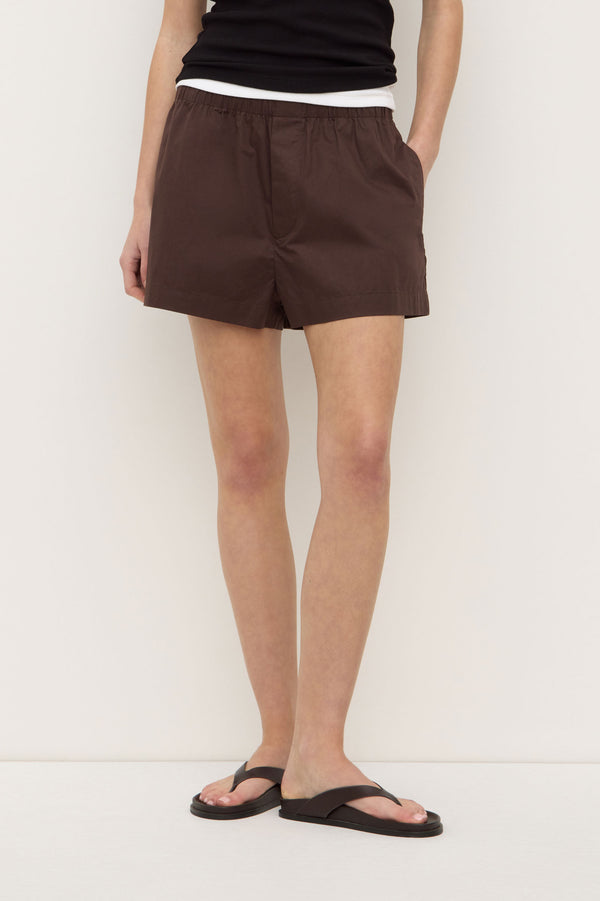 Assembly Label | Everyday Poplin Short - Ganache