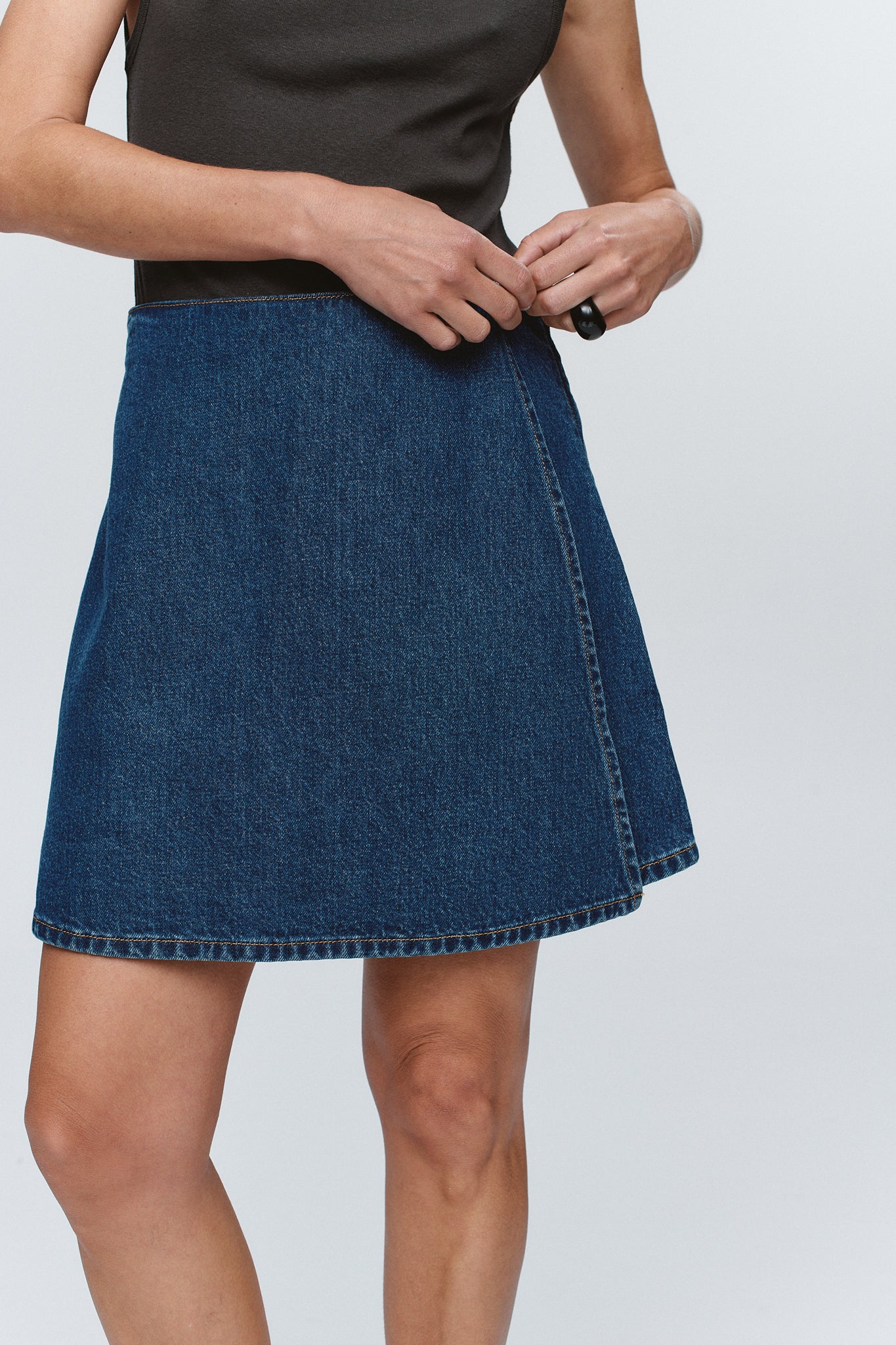 Marle | Finn Skirt - Washed Indigo