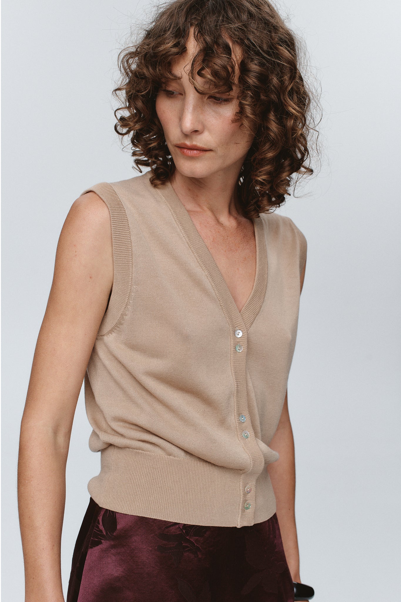 Marle | Foundations Vest - Almond